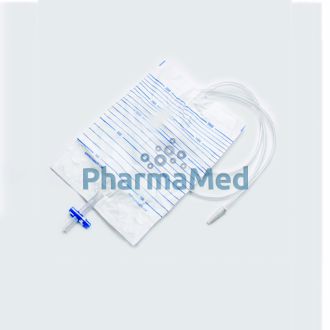 Image de Sac à urine + robinet + valve 2l, drain 90cm - 1pc
